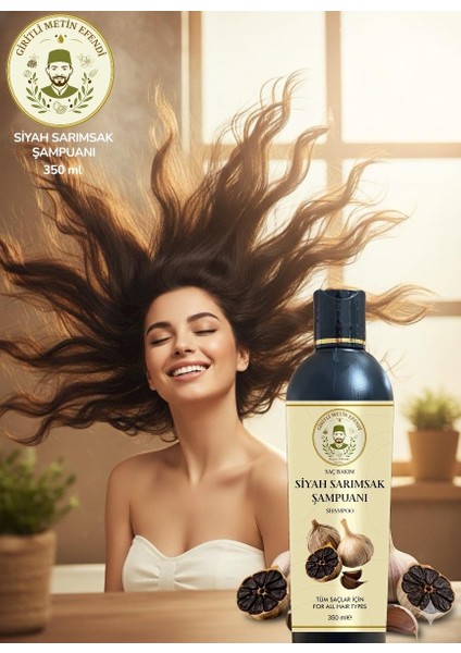 Siyah Sarımsak Şampuanı 350 ml Tüm Saçlar Için