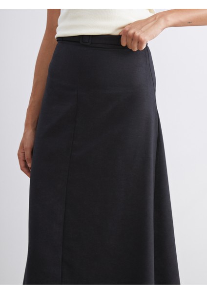 Beli Kemerli Süet Etek modelleri