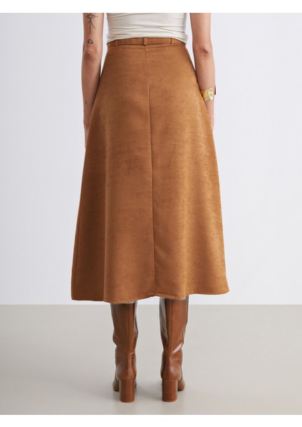 Beli Kemerli Süet Etek indirimleri