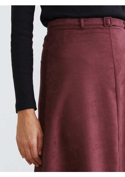 Beli Kemerli Süet Etek indirimleri