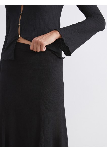 Beli Lastikli Dokulu Pileli Etek modelleri