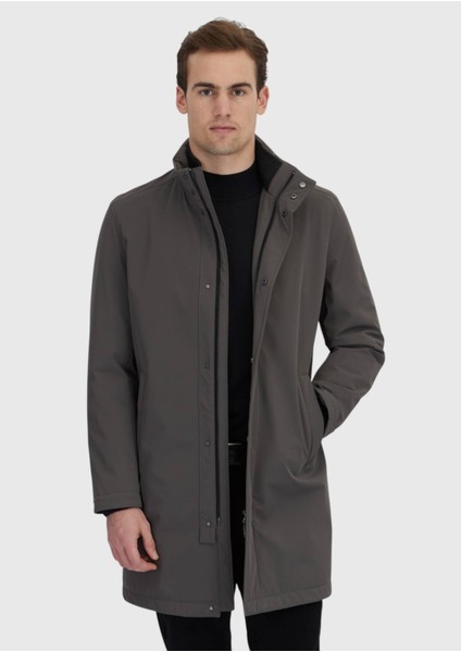 Kahverengi Regular Fit Dik Yaka Casual Dokuma Kaban