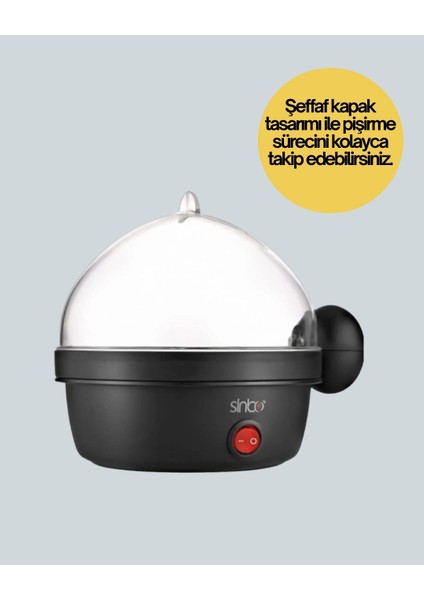 7 Yumurtalık Buharlı Yumurta Pişirme Cihazı Otomatik Kapanma Özellikli fırsatları