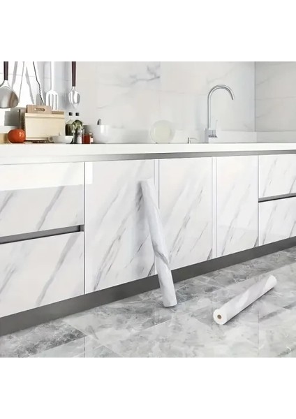 Mermer Desenli Kaplama Kağıdı 5 Metre modelleri