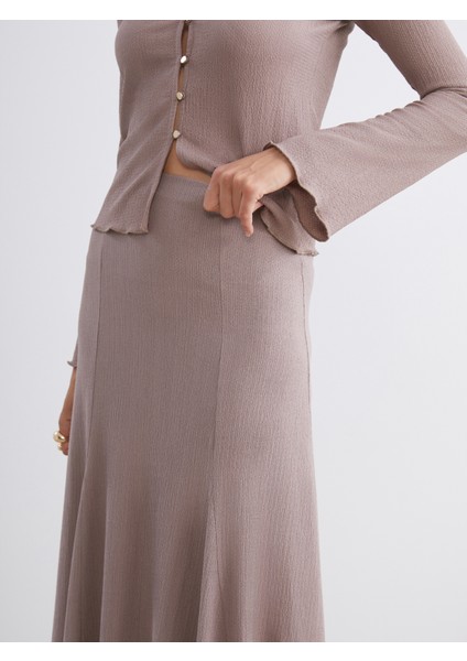 Beli Lastikli Dokulu Pileli Etek modelleri