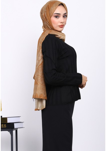 Siyah Soğuk İplik Düğmeli Hırka fırsatları