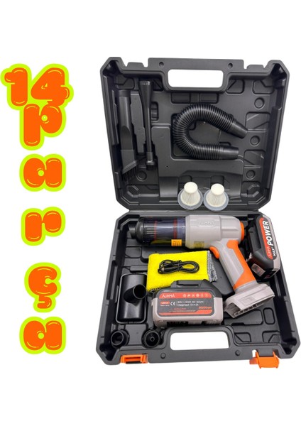 25,000 Mah Güçlü 20.000PA Ultra Güçlü Emiş Yedek Batarya+Yedek 2 Filtre Bez Hediye Araç Içi Süpürge indirimleri