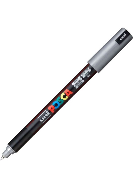 Posca Uni Pc-1mr Renkli Boya Marker Kalemler Ultra I?nce 0,7 mm Gümüş 1 Adet