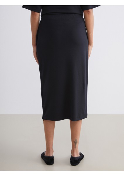 Beli Lastikli Yırtmaçlı Etek fırsatları