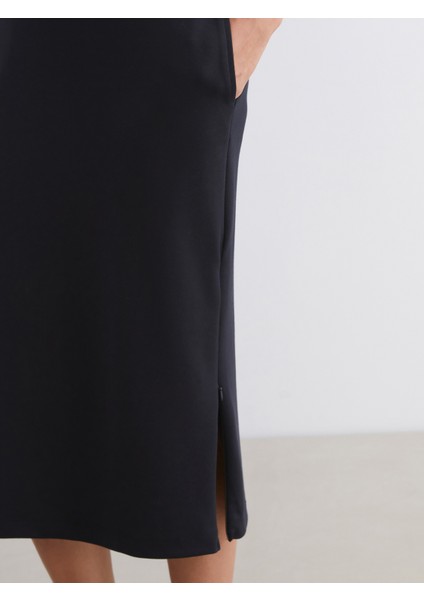 Beli Lastikli Yırtmaçlı Etek modelleri