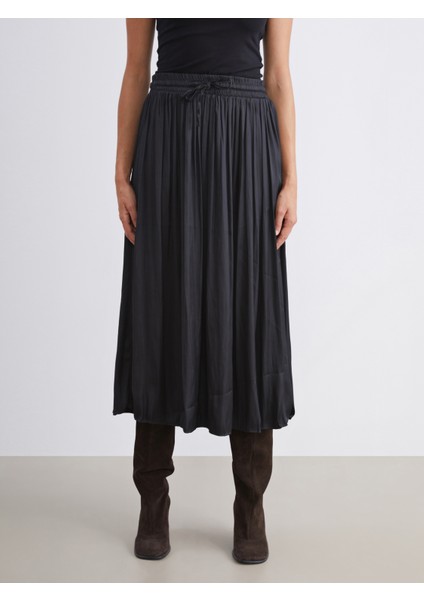 Beli Lastikli Saten Pileli Etek fiyatları