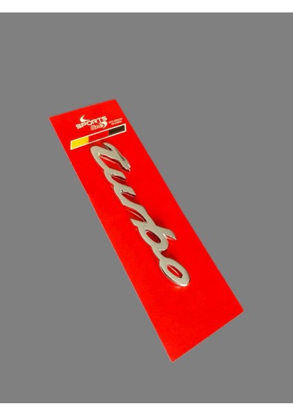 Turbo Metal Arka Bagaj Yazısı 12CM fiyatları