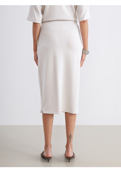 Beli Lastikli Yırtmaçlı Etek fırsatları