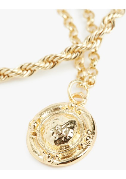 Charm Detaylı 2'li Zincir Kolye modelleri