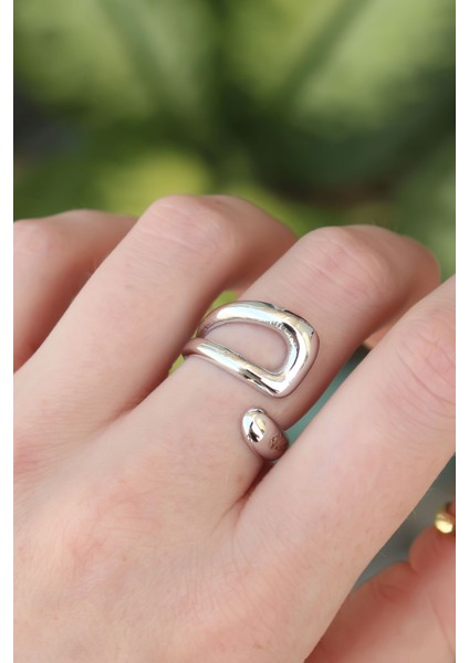 Pirinç Gümüş Renk Ayarlanabilir Yüzük fiyatları