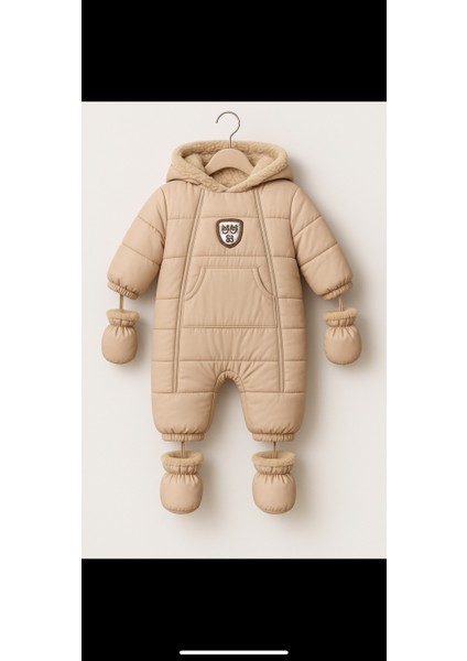 Özel Tasarım Cepli,kapüşonlu Tak-Çıkar Patik ve Eldivenli Bebek-Çocuk Kozmonot fiyatları