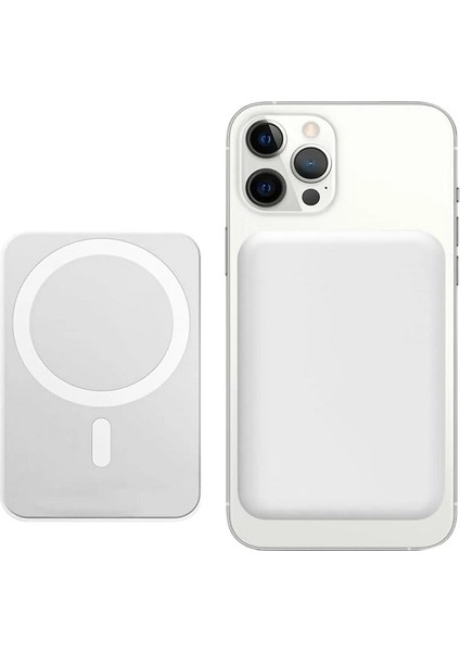 P736 Wireless Magnetic Magsafe Powerbank Kablosuz 15W 5000 Mah