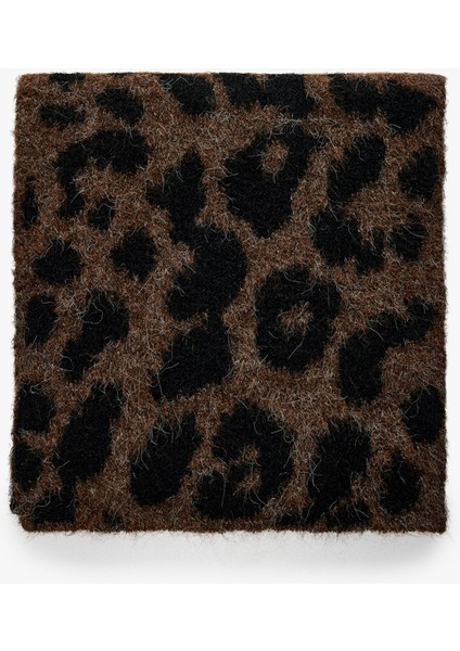 Yumuşak Dokulu Uzun Leopar Desenli Atkı fiyatları