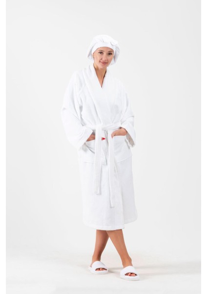 CottonVerse Saç Kurulama Bonesi – %100 Pamuk , Fiyonklu