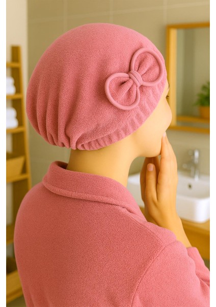 Fiyonklu Saç Kurulama Bonesi Lastikli Bukle Baş Havlu Saç Bonesi indirimleri