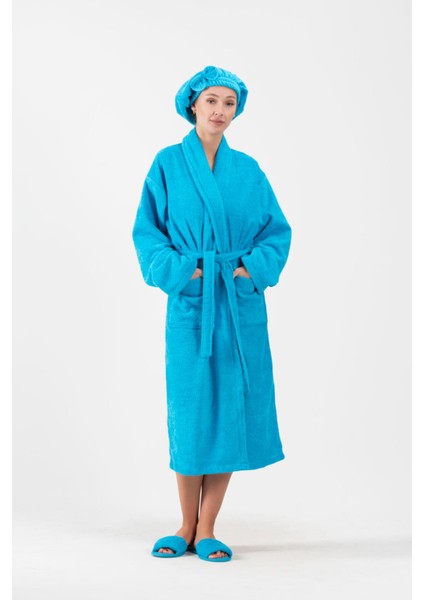 Fiyonklu Saç Kurulama Bonesi Lastikli Bukle Baş Havlu Saç Bonesi