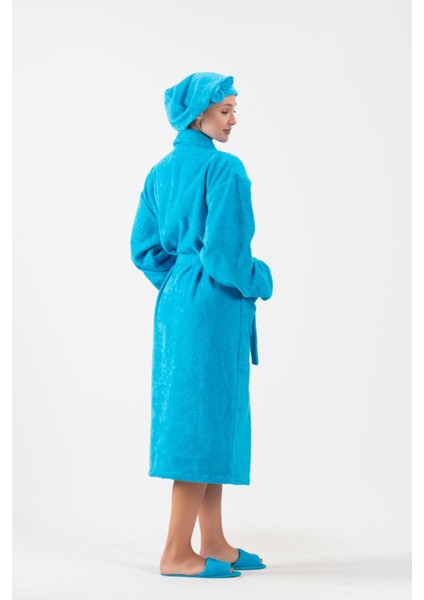 Fiyonklu Saç Kurulama Bonesi Lastikli Bukle Baş Havlu Saç Bonesi