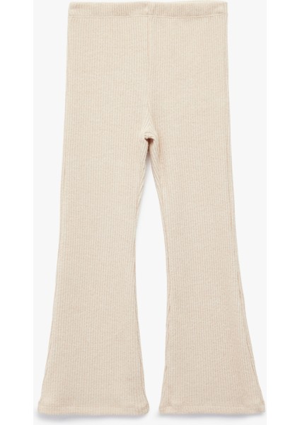 Viskon Karışımlı Beli Lastikli Basic Ispanyol Paça Tayt fiyatları