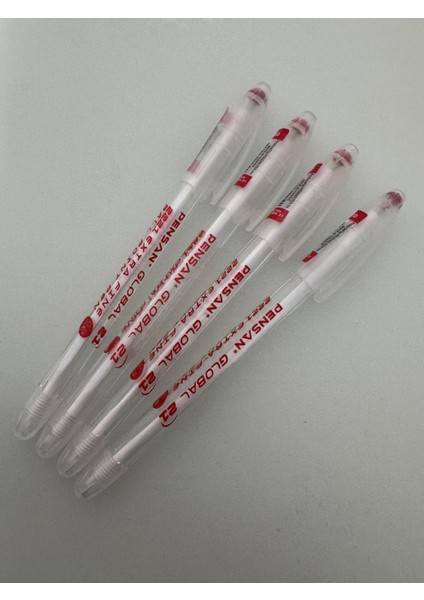 Tükenmez Kalem Global 0.5 mm Kırmızı (10 Adet)