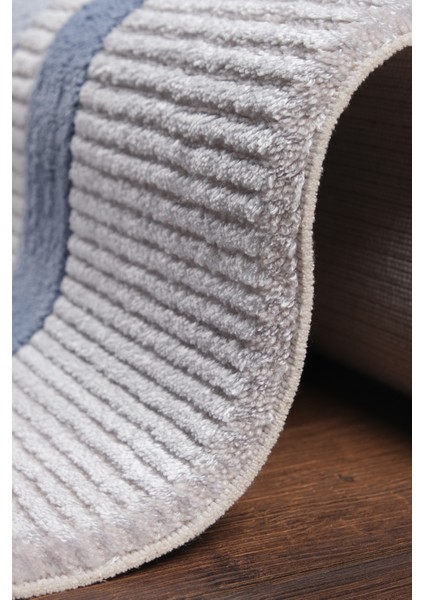 Art Deco 1010 Mavi Çerçeveli Akrilik Modern Yumuşak Dokuma Salon Mutfak Oturma Yatak Odası Halısı modelleri