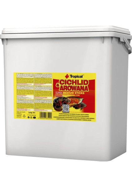 Cichlid Arowana Medium Sticks 1000 gr Açık fiyatları