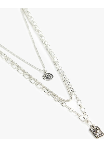 Charm Detaylı Çoklu Zincir Kolye fiyatları