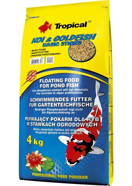 Koi Goldfish Basic Sticks 500 gr Açık Bölme fiyatları