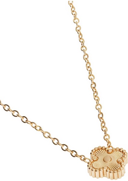 Kadın Yonca Model Mini Çelik Kolye