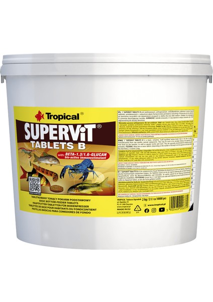 Supervit Tablets B 50 Gram Balık Yemi fiyatları