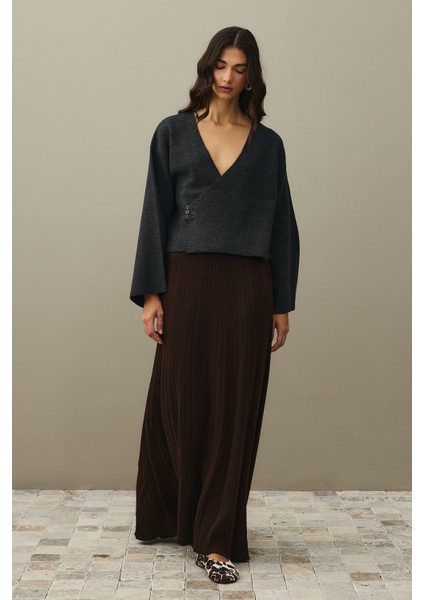 Kimono Hırka Antrasit modelleri