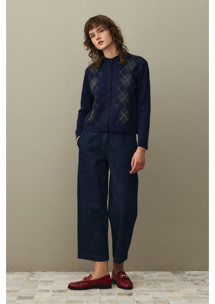 Baklava Desenli Hırka Lacivert fiyatları