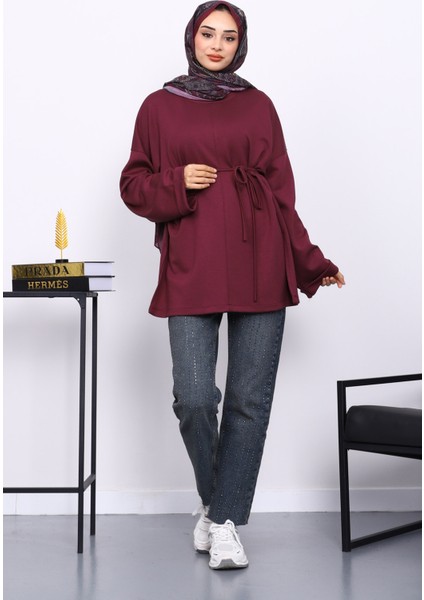 Mürdüm Duble Kol Modal Tunik fiyatları