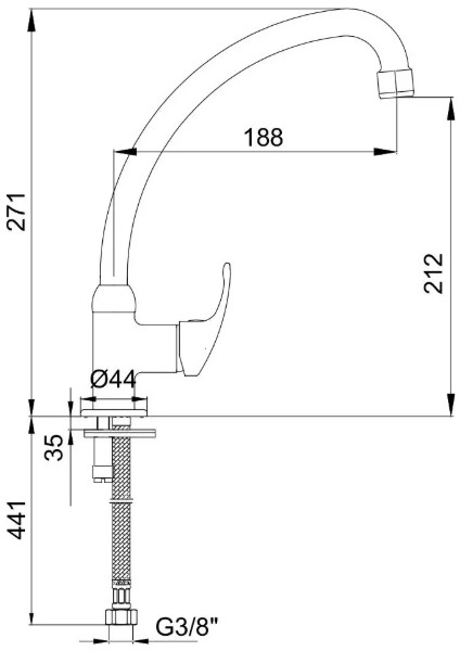 Ar Riva Eviye Mutfak Musluğu- Tek Su Girişli 102109441 fiyatları