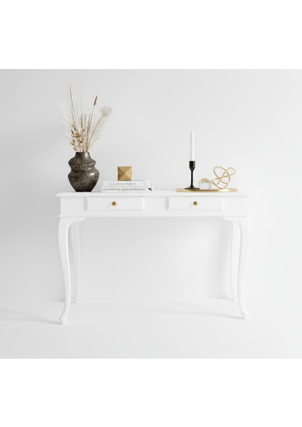 Mobilya 110 cm Masif Çekmeceli Lükens Beyaz Dresuar modelleri