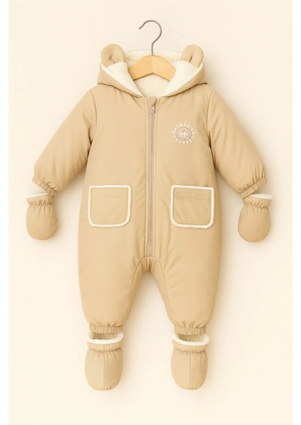 Su Geçirmez, Içi Yumuşak Kürk Astarlı, Cepli, Kapüşonlu Bebek-Çocuk Astronot fiyatları