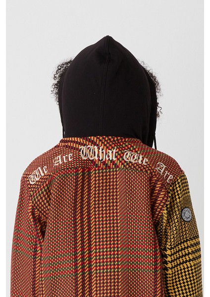 We Are What We Are Nakışlı Kapüşonlu Gömlek Ceket