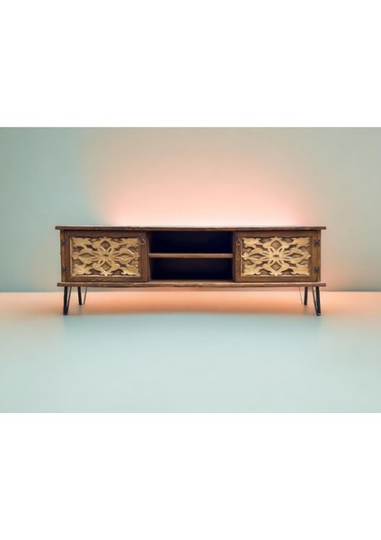 WoodNEW %100 Doğalahşap Tv Ünitesi 119*35*44 fiyatları