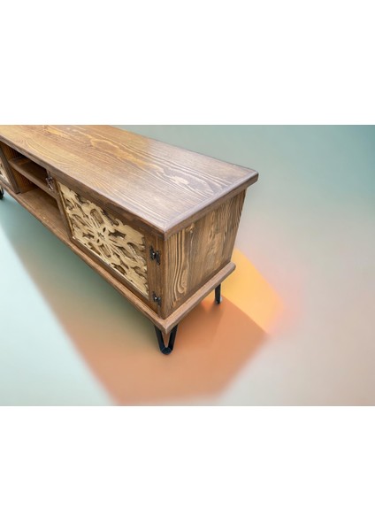 WoodNEW %100 Doğalahşap Tv Ünitesi 119*35*44 indirimleri