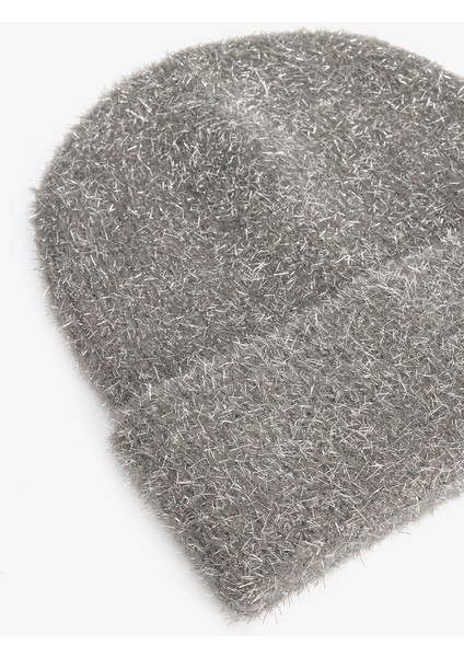 Gri Matilda Simli Yumuşak Dokulu Bere fiyatları