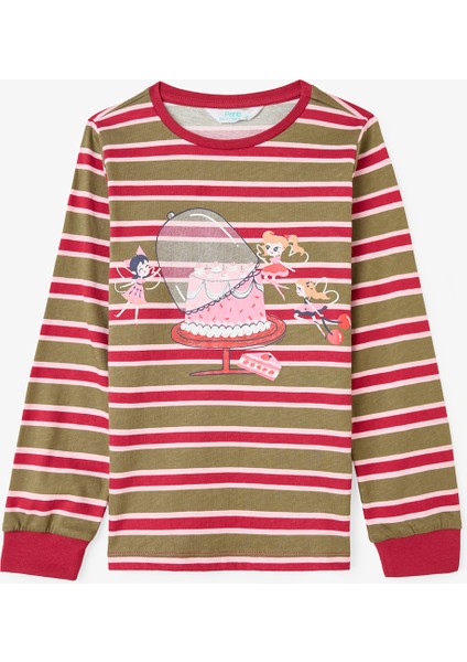 Gül Kurusu Kız Çocuk Guest First Peri Desenli Pamuklu 2'li Pijama Takımı