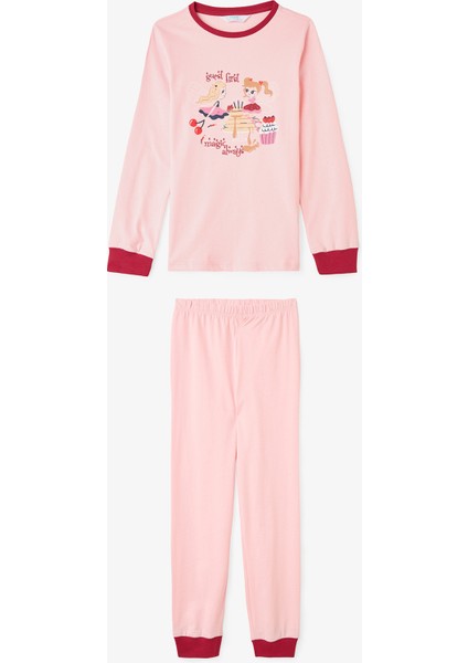 Gül Kurusu Kız Çocuk Guest First Peri Desenli Pamuklu 2'li Pijama Takımı fiyatları