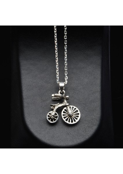 545 Bisiklet Figürlü Gümüş Kolye fiyatları