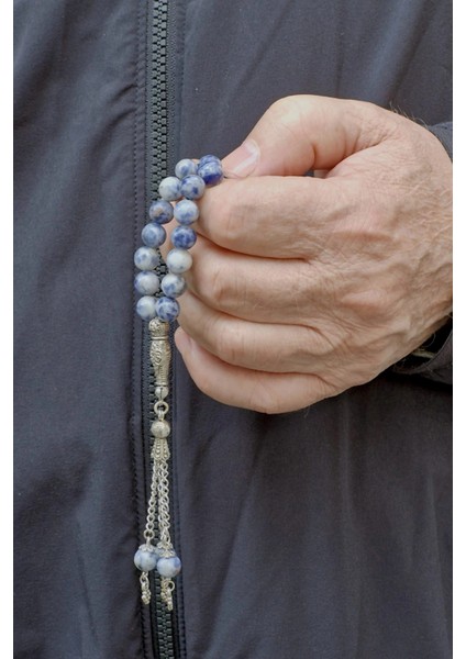 Doğal Taş Mavi Kuvars Tesbih 8mm Küre Kesim 221-3 indirimleri