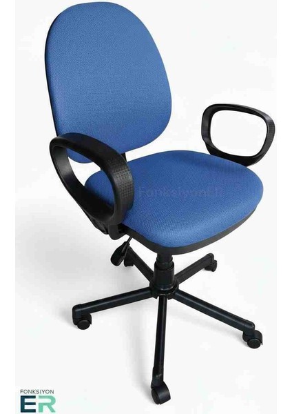 Novıa/sirkül Örgü Kumaşlı,siyah Metal Ayaklı Çalışma ve Ofis Koltuğu