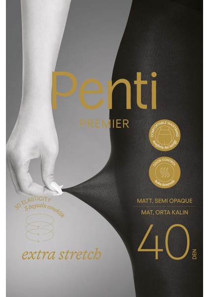 Premier Extra Stretch Külotlu Çorap